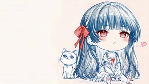 傲娇少女和她的小白猫-千咲