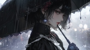雨中
