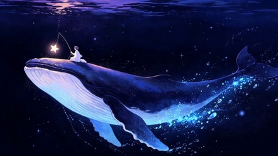 深海巨鲸载梦漫游