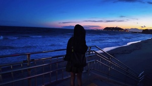 海边蓝调时刻