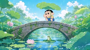 荷塘听雨