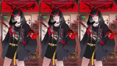 自制：黑发鬼姬