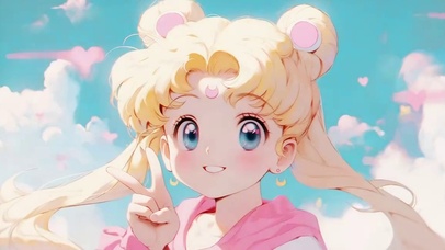 比耶的动漫美少女