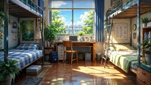 温馨学校宿舍
