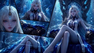 深海银发精灵女王芙露德莉斯