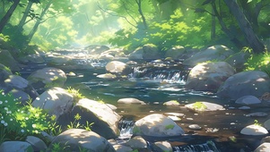林间小溪