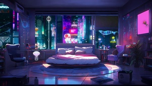 赛博朋克卧室