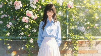 蔷薇花女孩