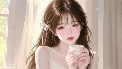 纯欲系窗边少女