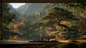 古风园林风景壁纸