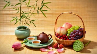一席夏果清茶