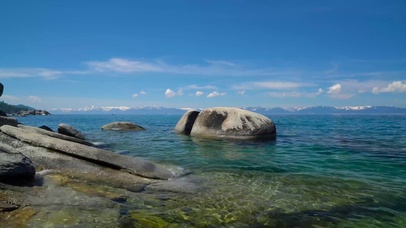 4K海岸海浪风景