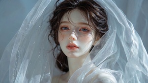 穿婚纱的美女