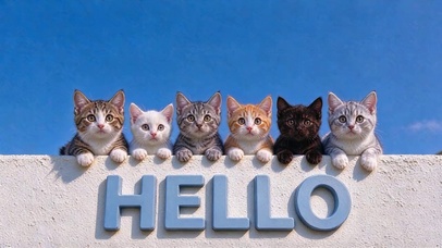 云端小猫 说声Hello