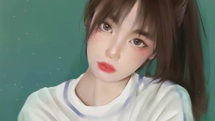 长辫子可爱女生