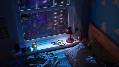 雨天窗边 温馨卧室