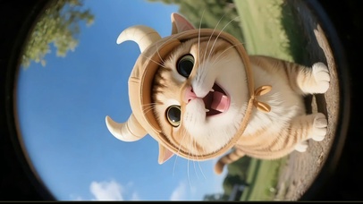 好奇心很强的小猫