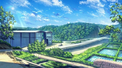 唯美农村田地风景