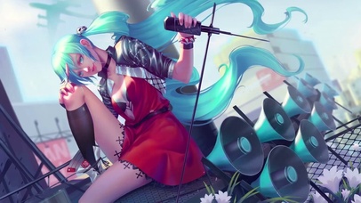 动漫女孩Miku