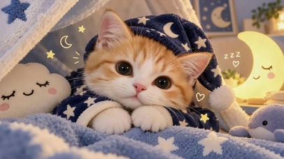 被窝里的软萌小橘猫