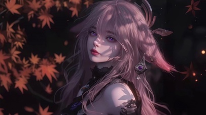 红叶秘境神子少女