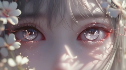 眼睛里有星星CG美女