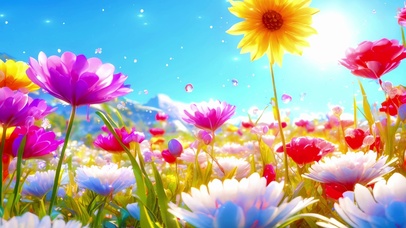 微观美丽的鲜花