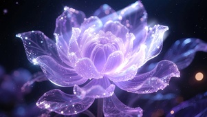 水晶牡丹花