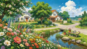 治愈乡村鲜花