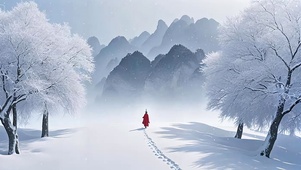 雪中人