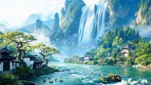 古风山水