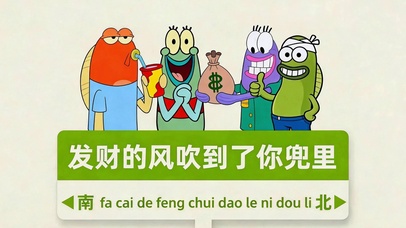 发财的风吹到你兜里