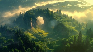 绿色护眼群峰