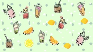夏天夏季夏日水果奶茶小清新
