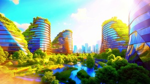 繁华都市一角