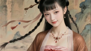 古风俏皮少女