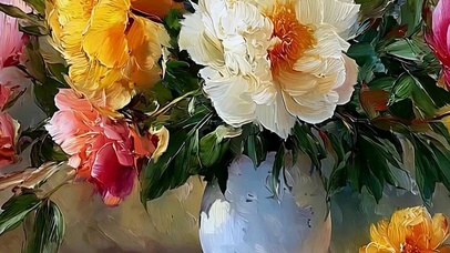 护眼花盆带鱼屏