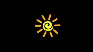 卡通旋转可爱太阳