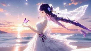 雷电将军丨紫纱夕照丨