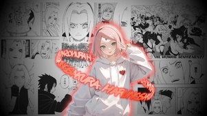 春野樱 文字环绕