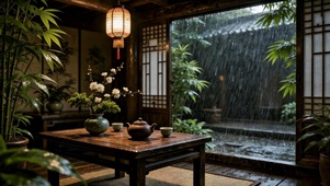 雨夜茶室
