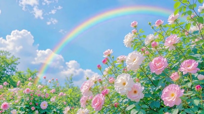 彩虹玫瑰园