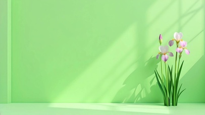 护眼清新简约花朵