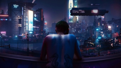 赛博朋克城市少年