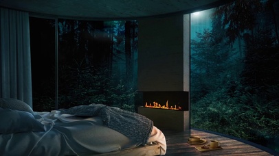 舒适的森林卧室