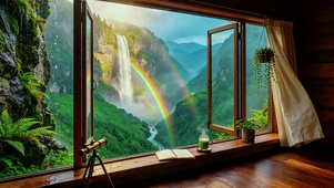 超治愈翡翠峡谷窗景