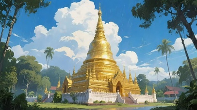 蓝天阳光宏伟建筑