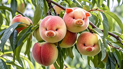 可爱的桃子