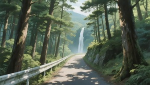 清新阳光山林公路