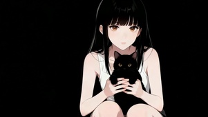 黑猫女孩